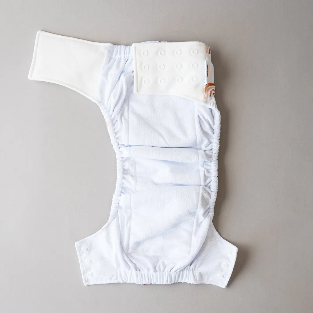 Big Kids Pull Up Reusable Nappy - Colours of the Wind