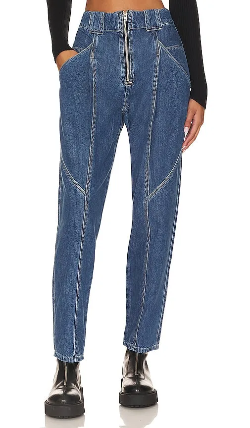 ETICA Zoya Vintage Utility Pant in Blue