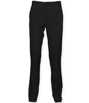 Front Row Stretch Chino Trousers | Black
