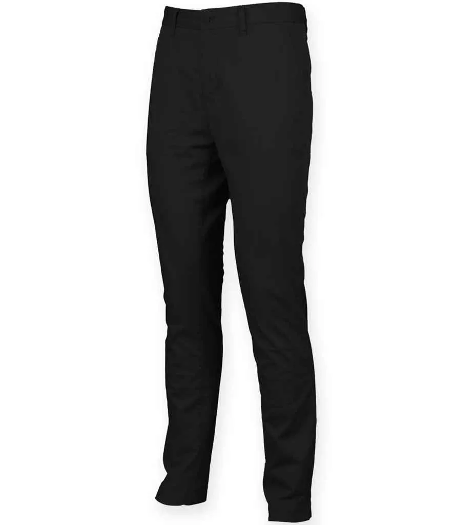 Front Row Stretch Chino Trousers | Black