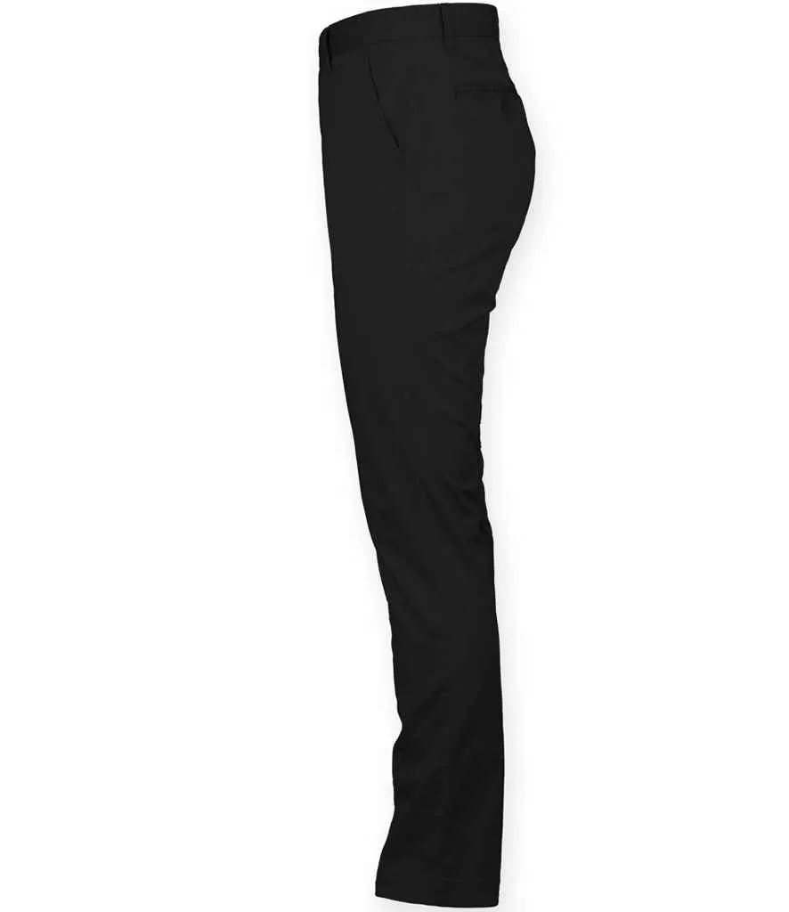 Front Row Stretch Chino Trousers | Black