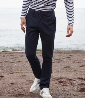 Front Row Stretch Chino Trousers | Navy
