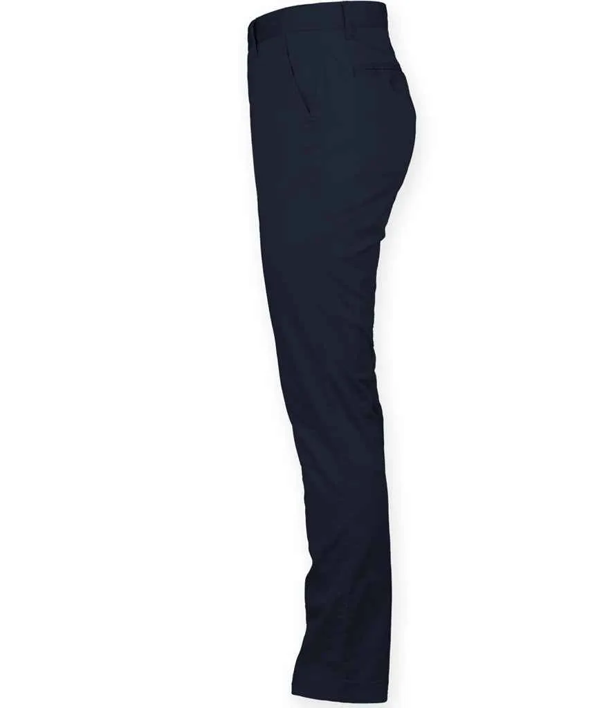 Front Row Stretch Chino Trousers | Navy