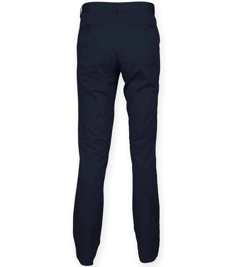 Front Row Stretch Chino Trousers | Navy