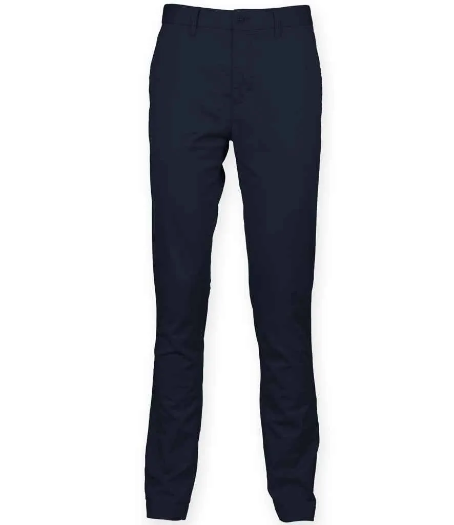 Front Row Stretch Chino Trousers | Navy