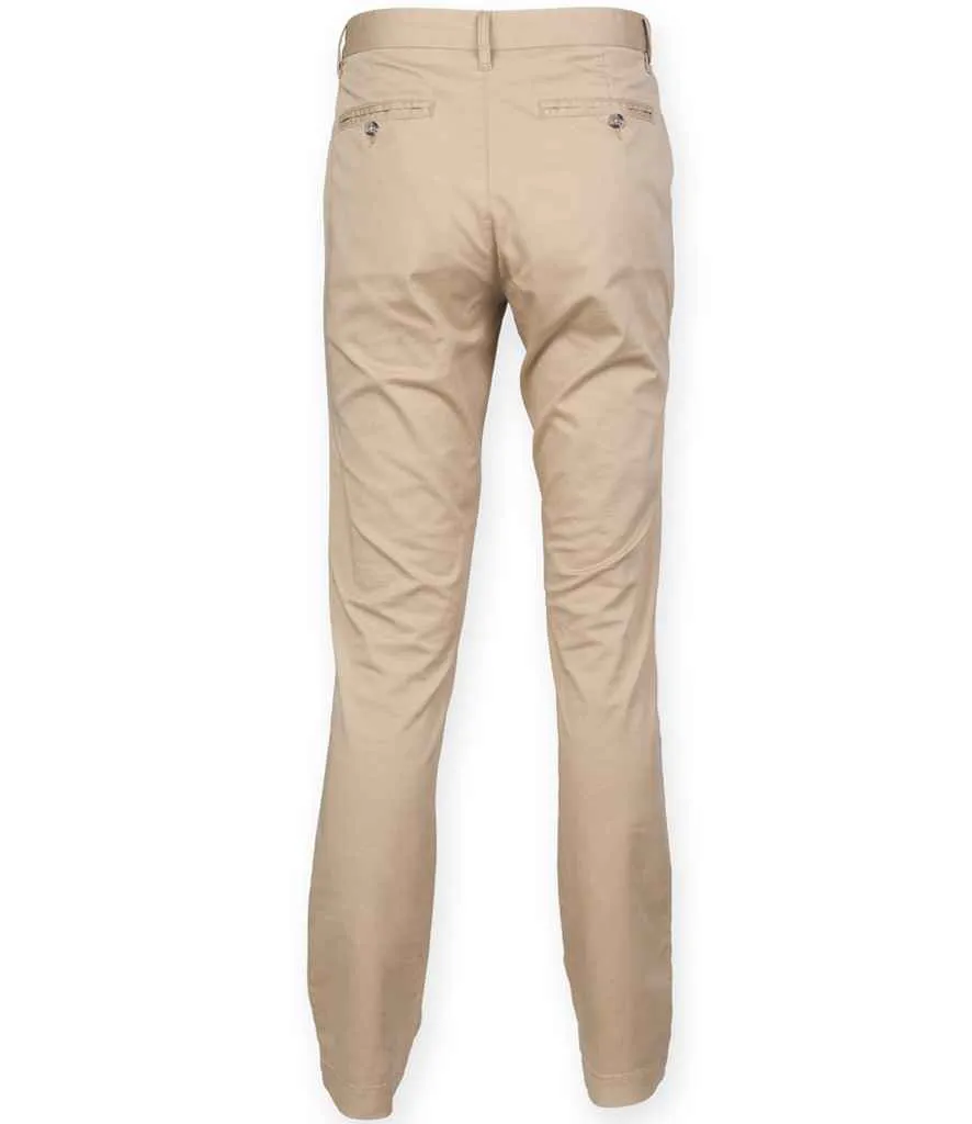 Front Row Stretch Chino Trousers | Stone