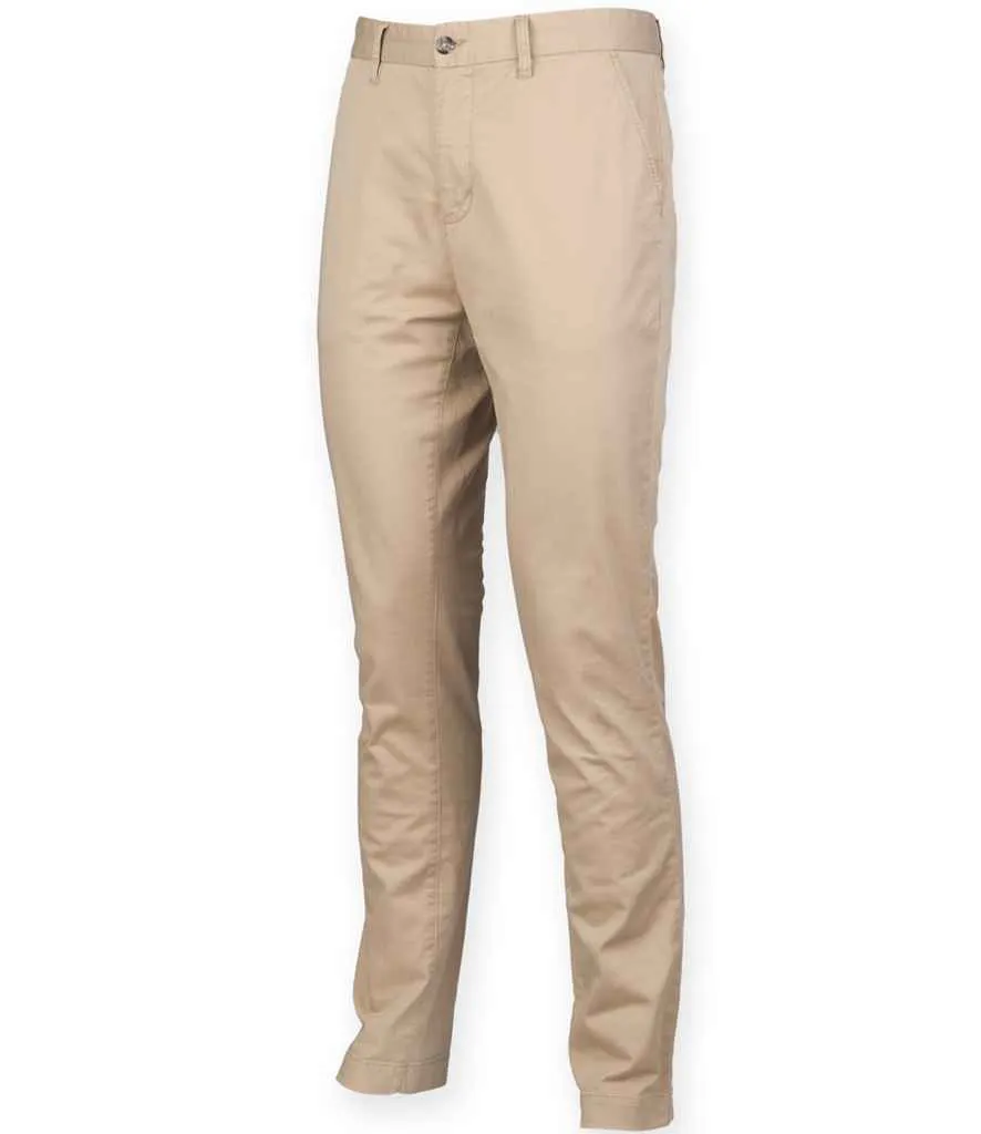Front Row Stretch Chino Trousers | Stone