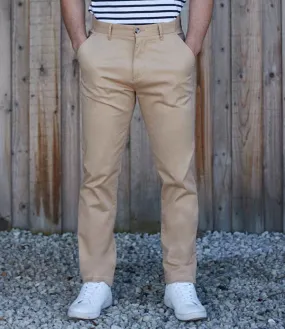 Front Row Stretch Chino Trousers | Stone