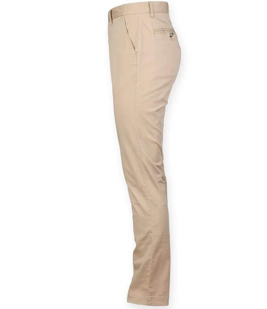 Front Row Stretch Chino Trousers | Stone