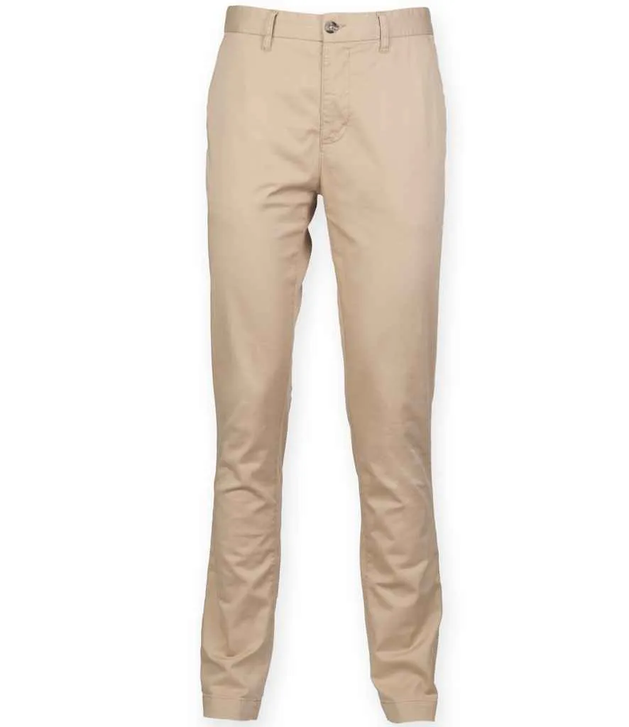 Front Row Stretch Chino Trousers | Stone