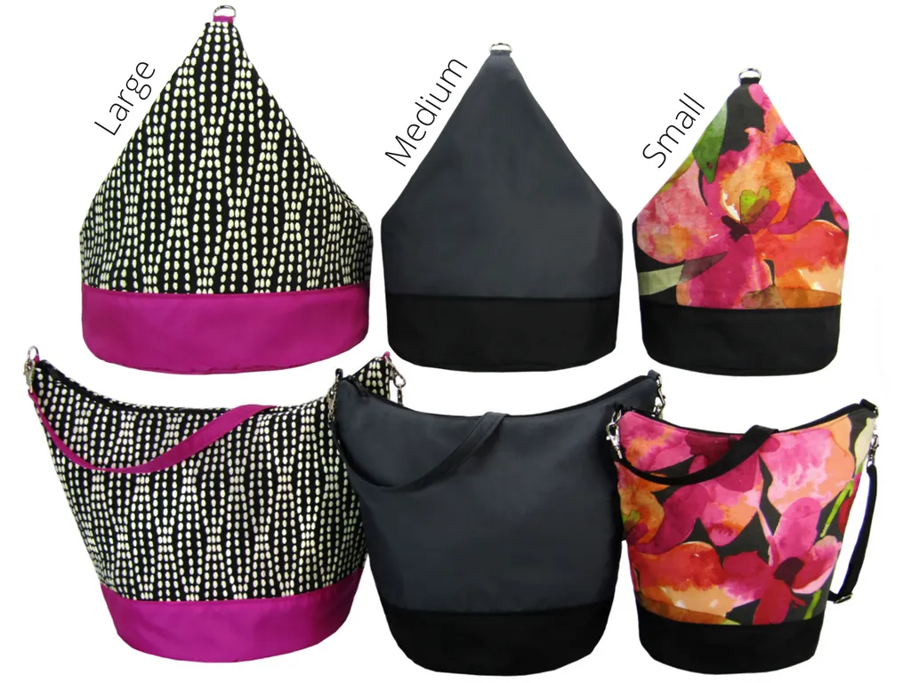 Gears | Black Nylon | Convertible Backpack Purse