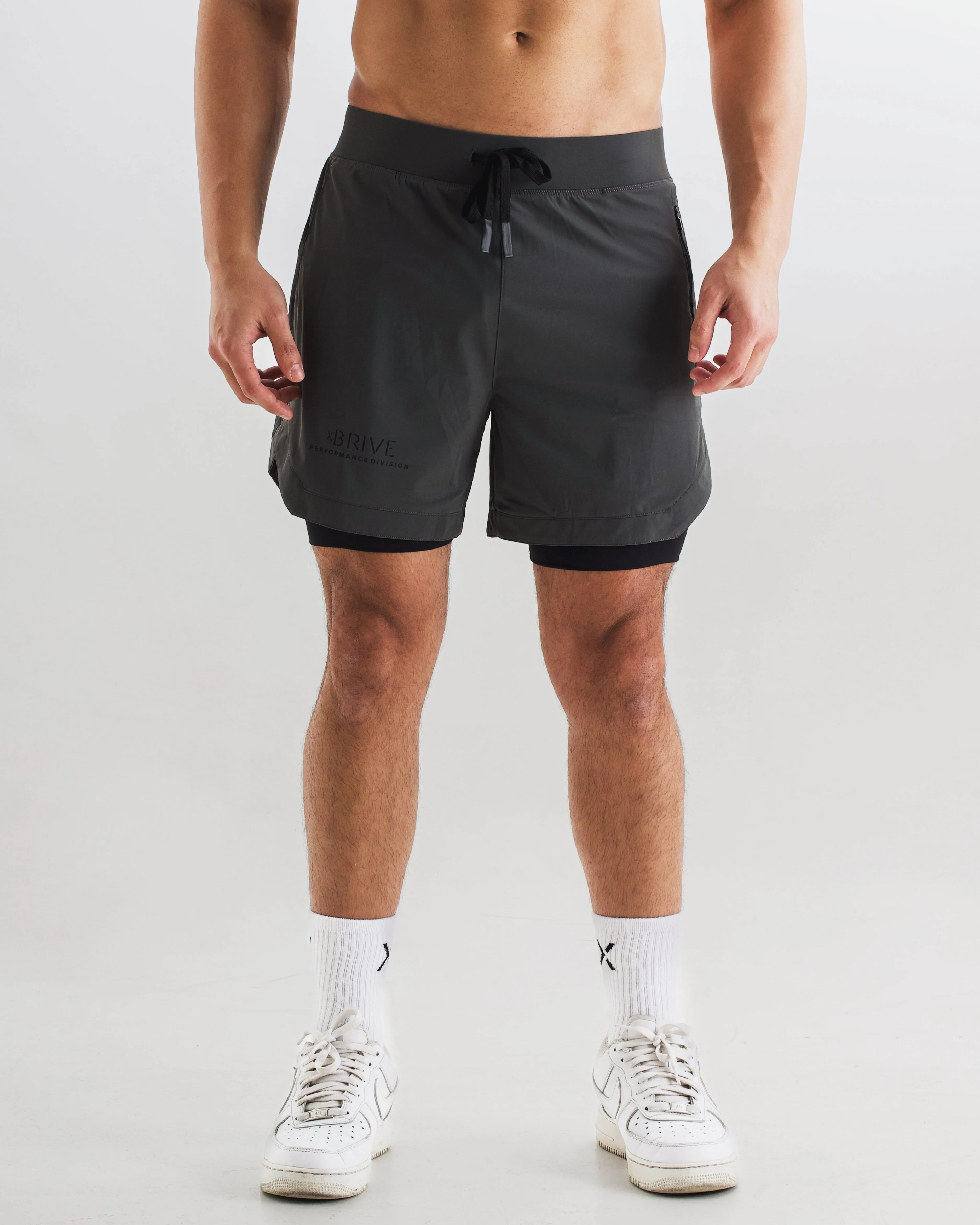Hybrid Liner Shorts - Iron Grey