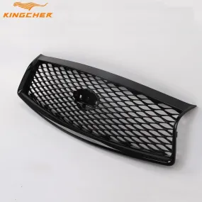 KINGCHER Bright Black Color Fit for Infiniti Q50 Q50L 2014-2017 Front Bumper Hood Grille Grill