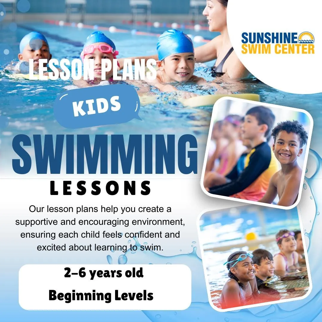 Learn to Swim- Lesson Plans Level 1-3 (Toddler, Preschool & School Aged)
