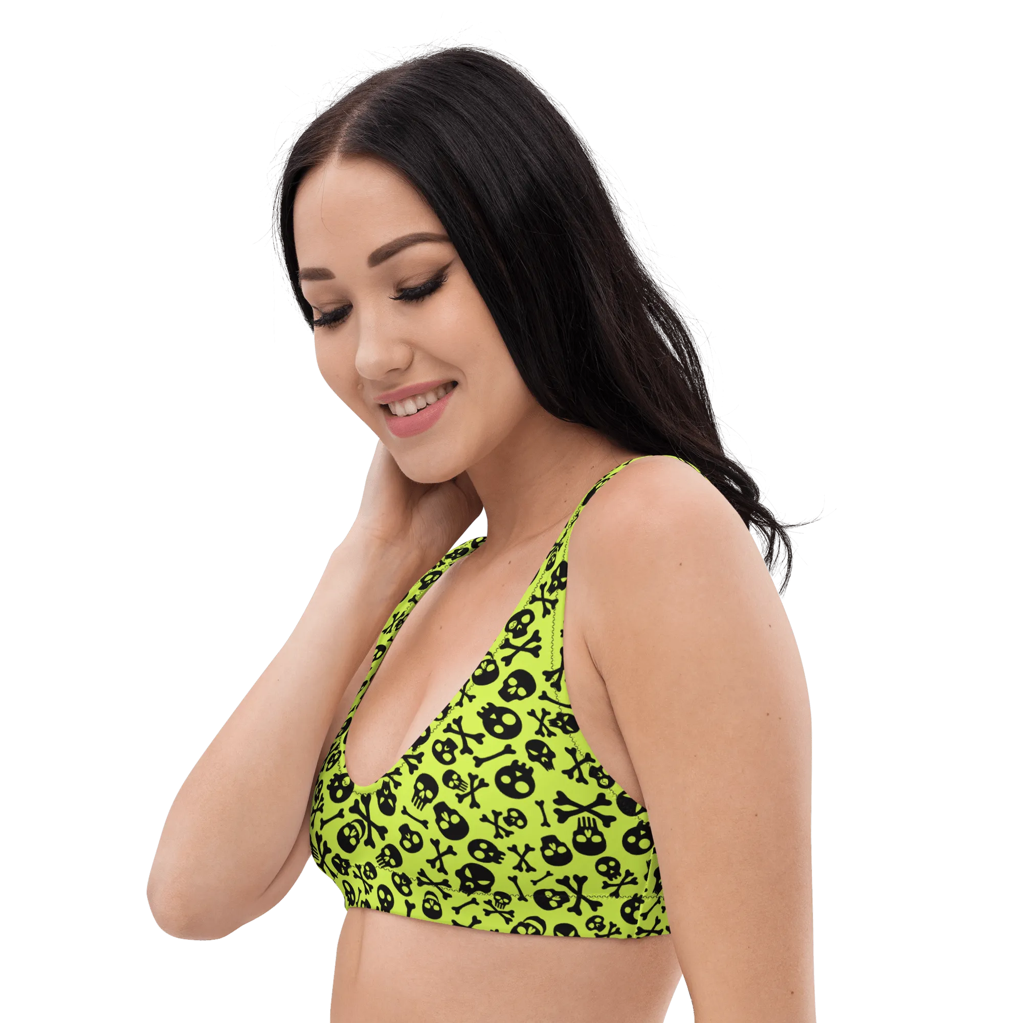 Lime Bones Sport Bikini Top