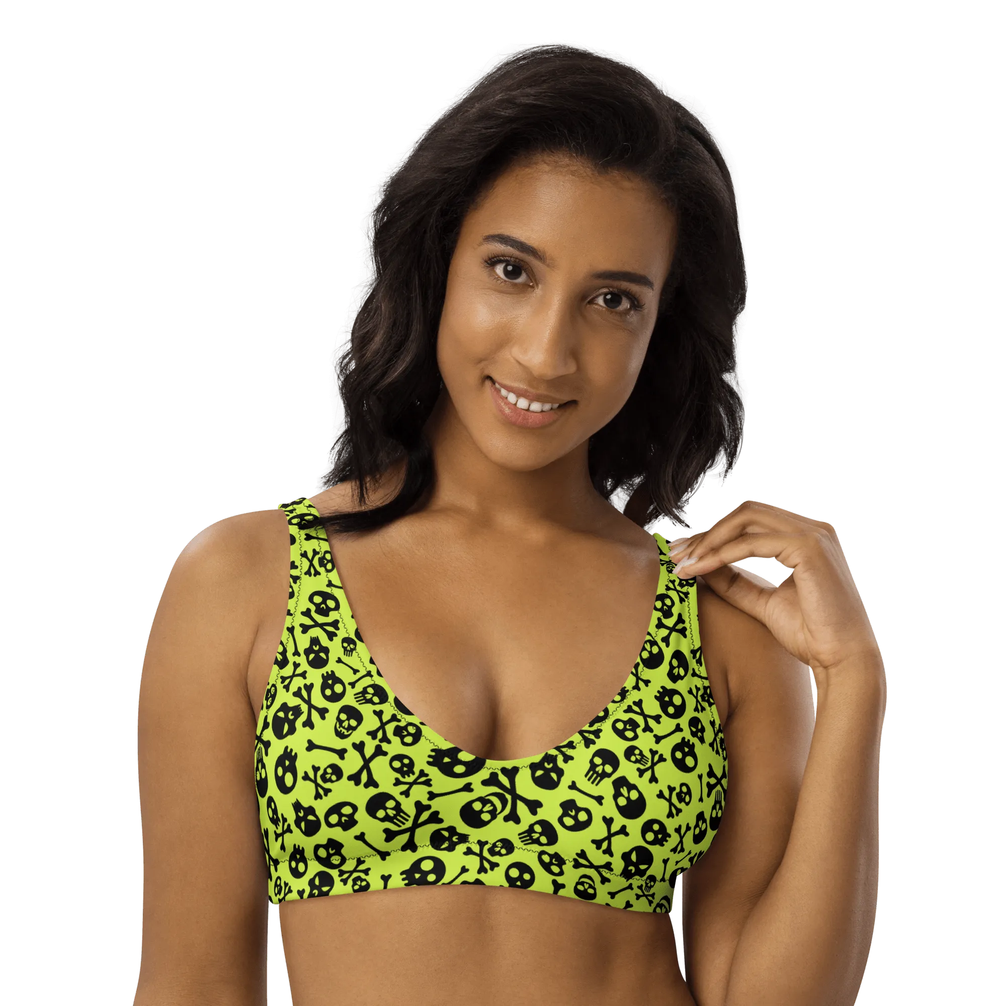 Lime Bones Sport Bikini Top