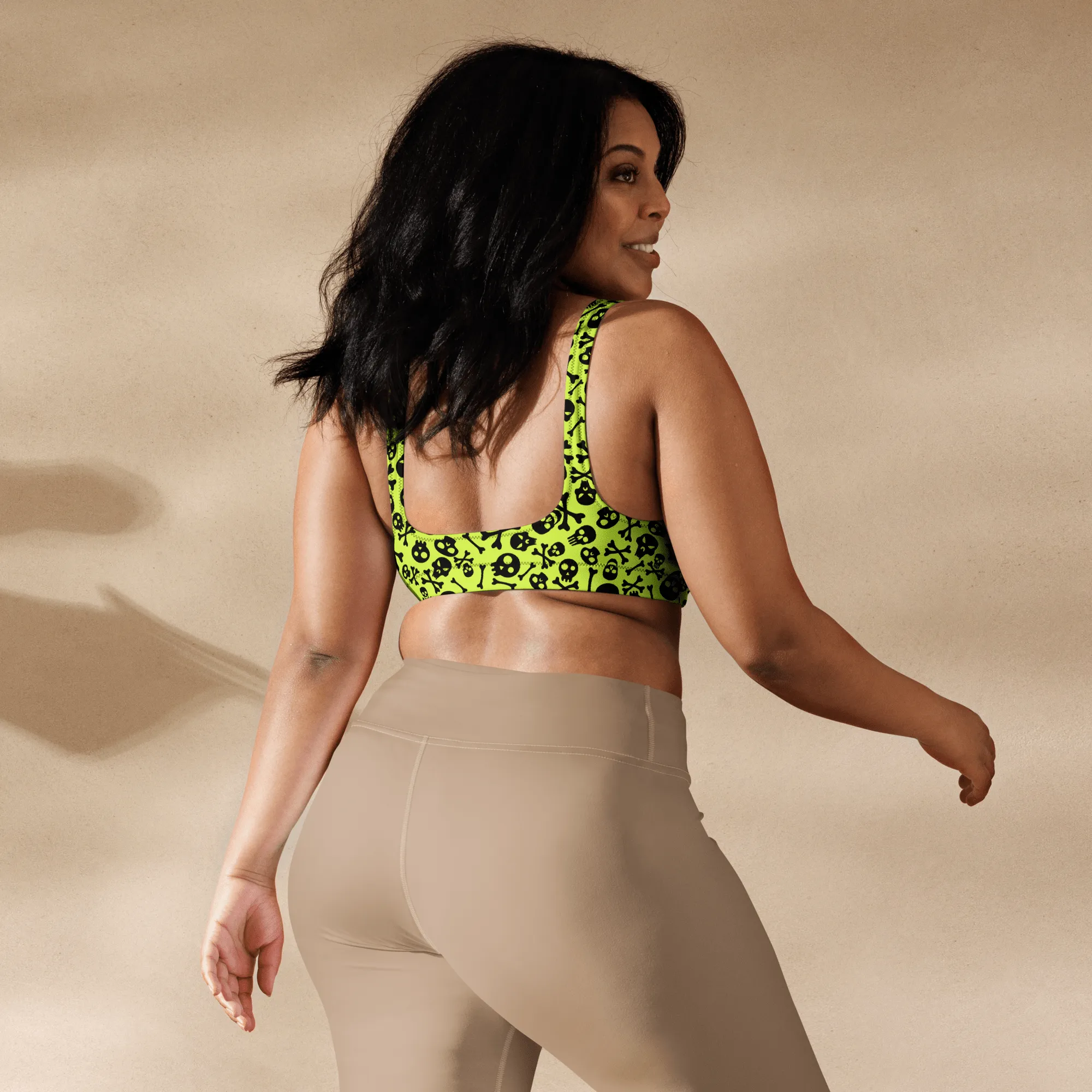 Lime Bones Sport Bikini Top