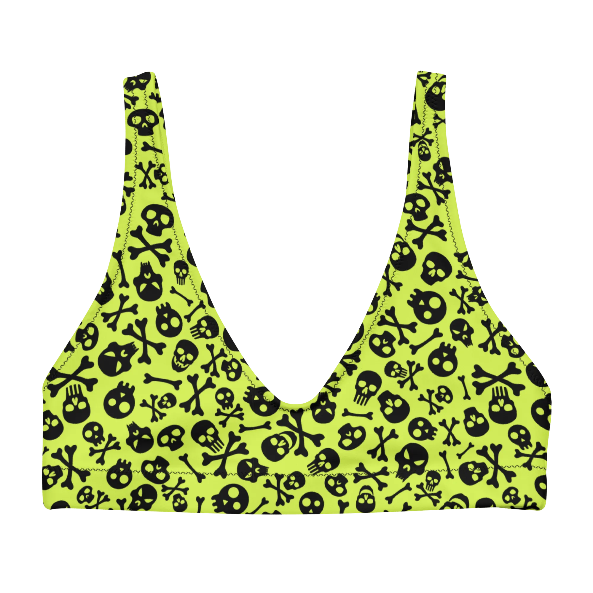 Lime Bones Sport Bikini Top