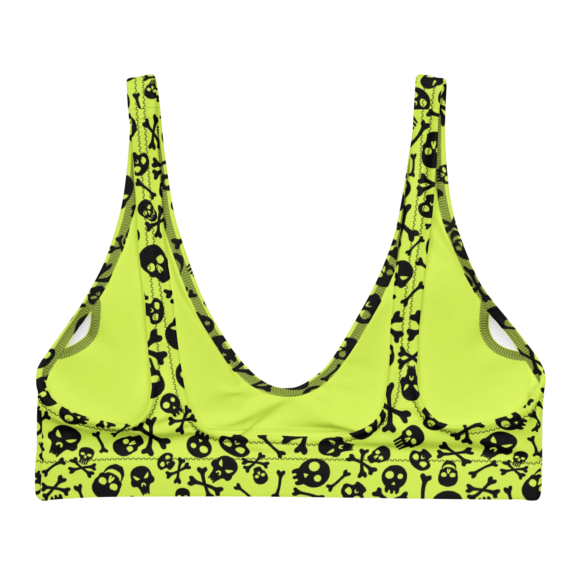 Lime Bones Sport Bikini Top