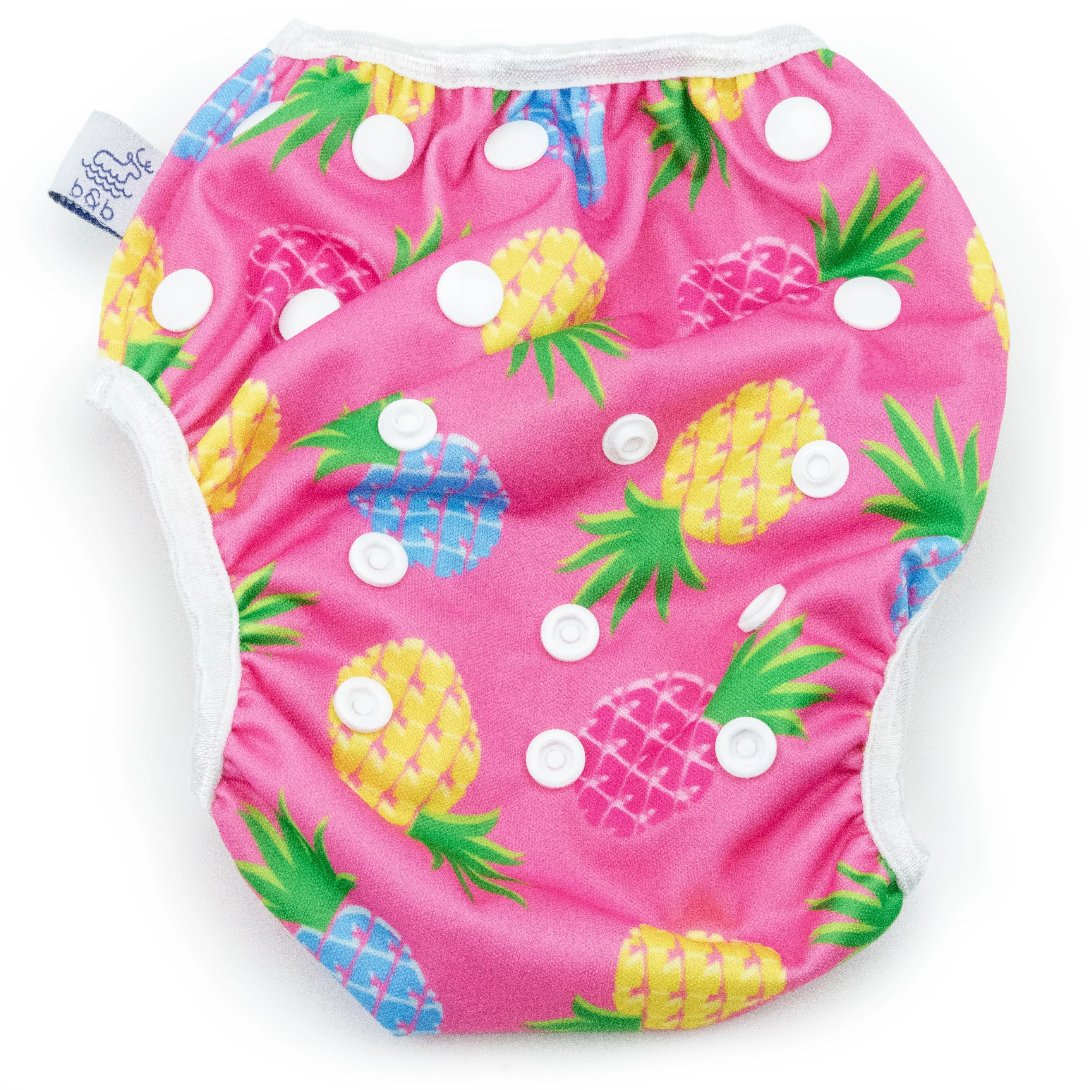 Pink Pineapples Nageuret Premium Reusable Swim Diaper, Adjustable 0-3 Years