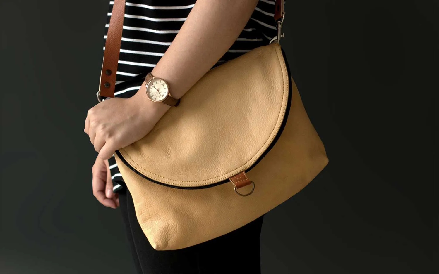 Rama Convertible Leather Backpack Purse