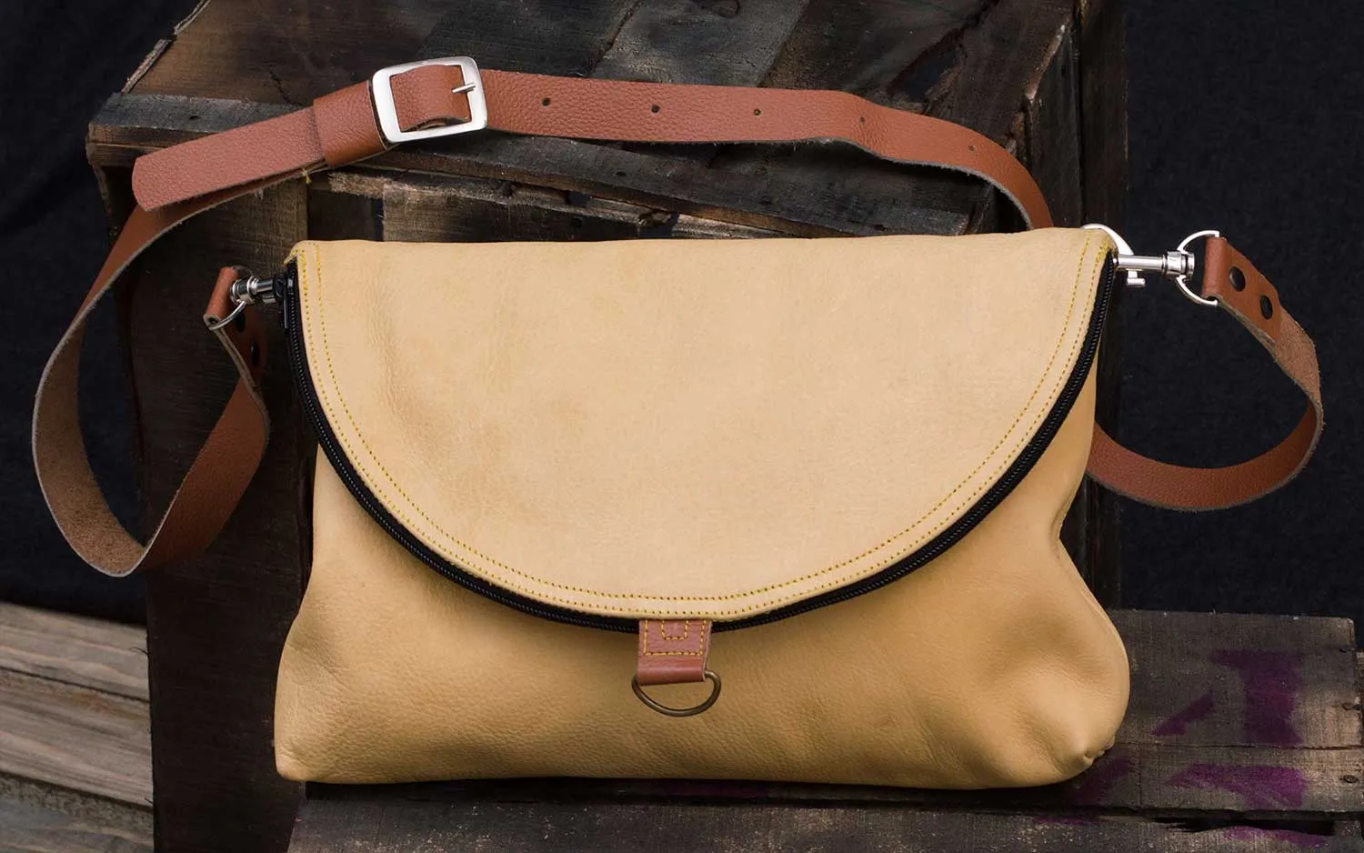 Rama Convertible Leather Backpack Purse