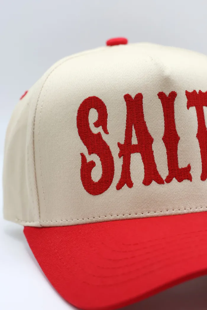 Salty Trucker Hat in Red