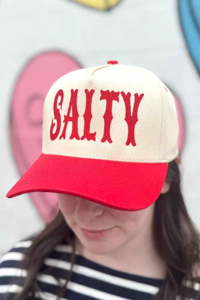 Salty Trucker Hat in Red