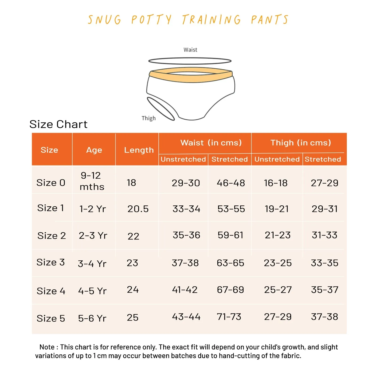 Snug Potty Training Pants 4-5 Years Pack 6