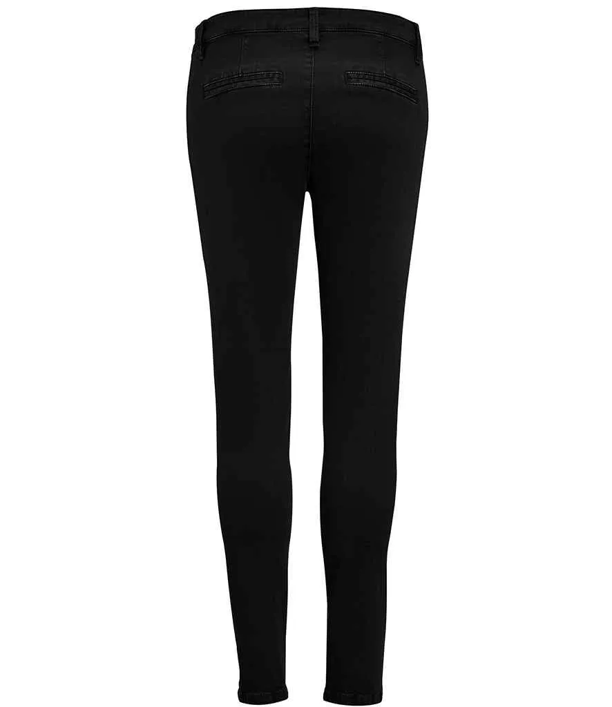 SOL'S Ladies Jules Chino Trousers | Black