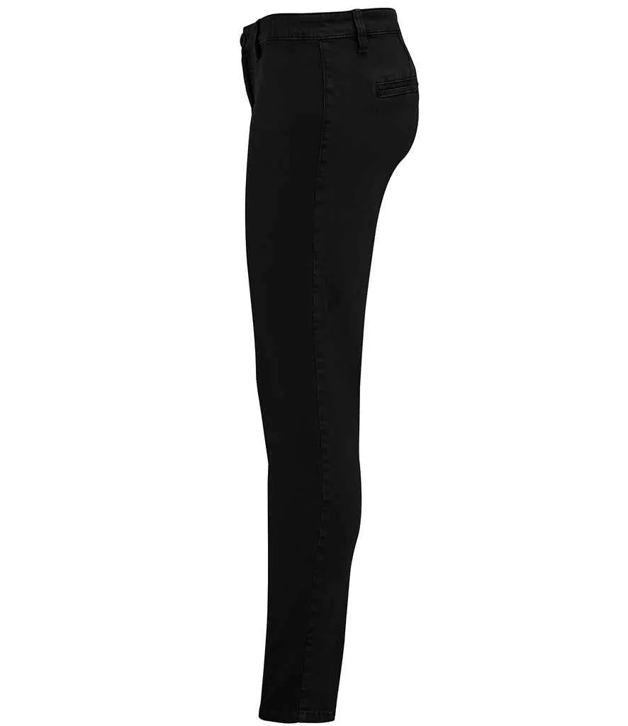 SOL'S Ladies Jules Chino Trousers | Black