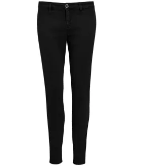 SOL'S Ladies Jules Chino Trousers | Black