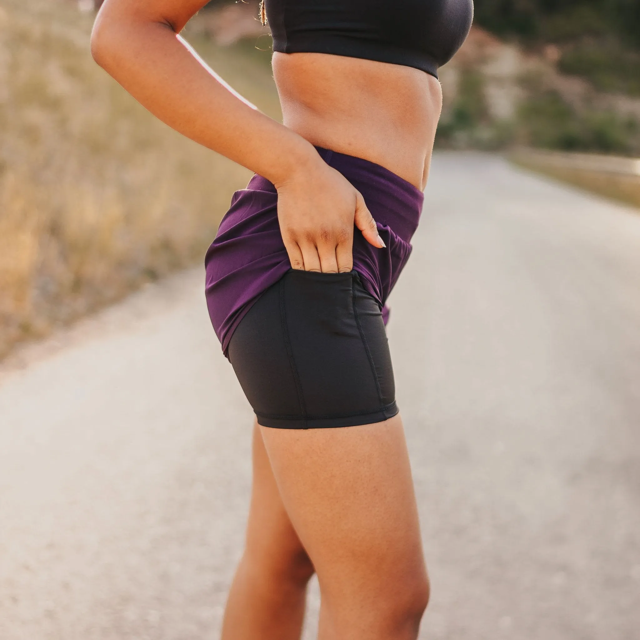 Swift Shorts (5 in. inseam) - Purple