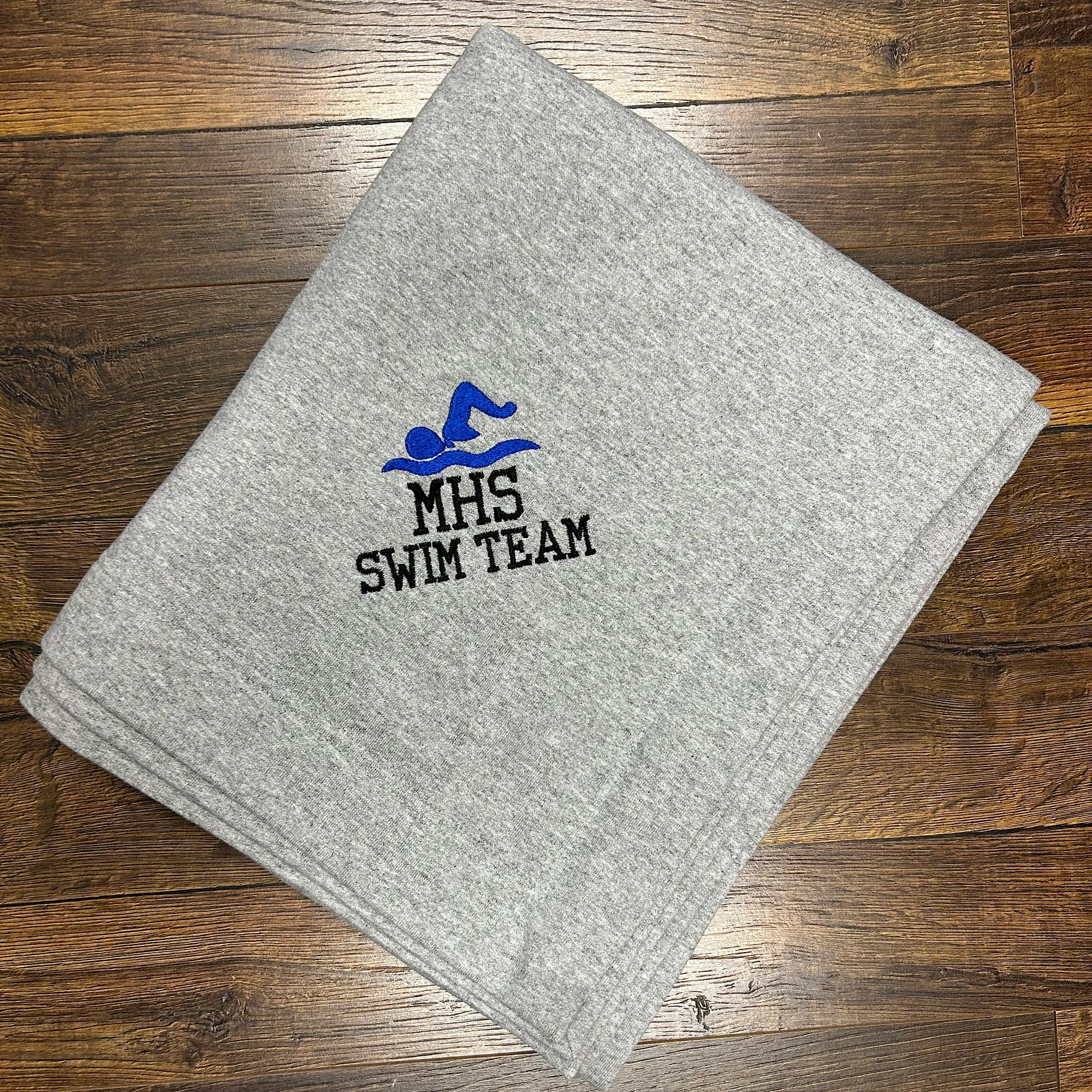 Swim Team Personalized Stadium Blanket