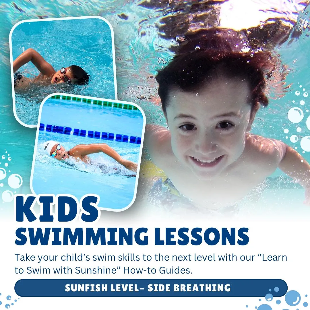 Teach Intermediate Swim Lessons- Side Breathing Level 1