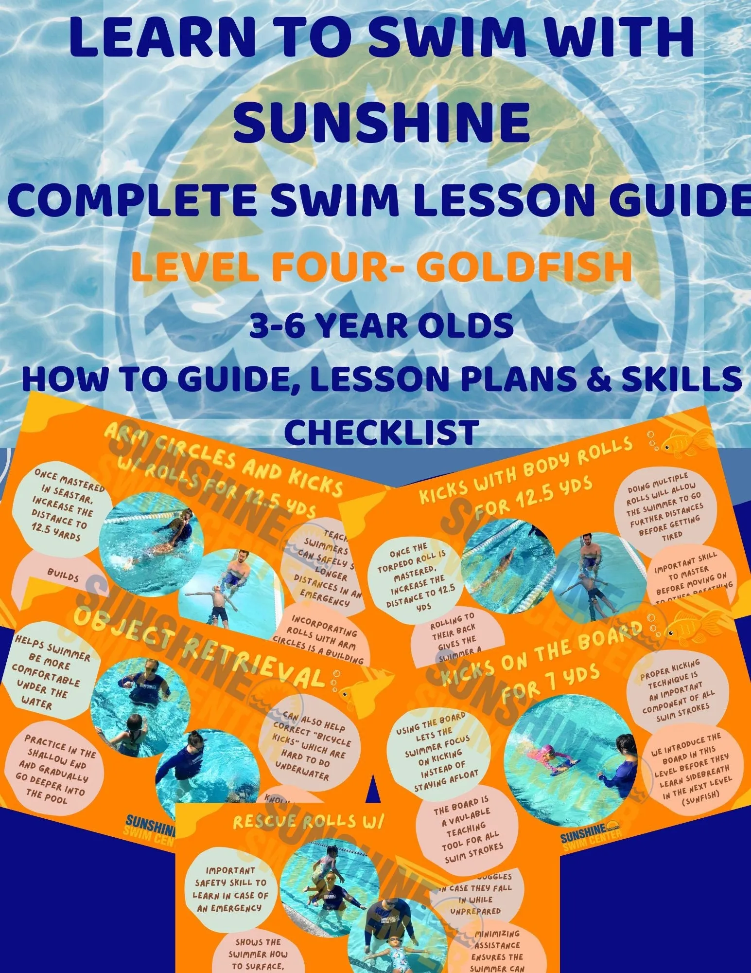Teach Swim Lessons- Beginning/Intermediate Skills 4-12 year olds