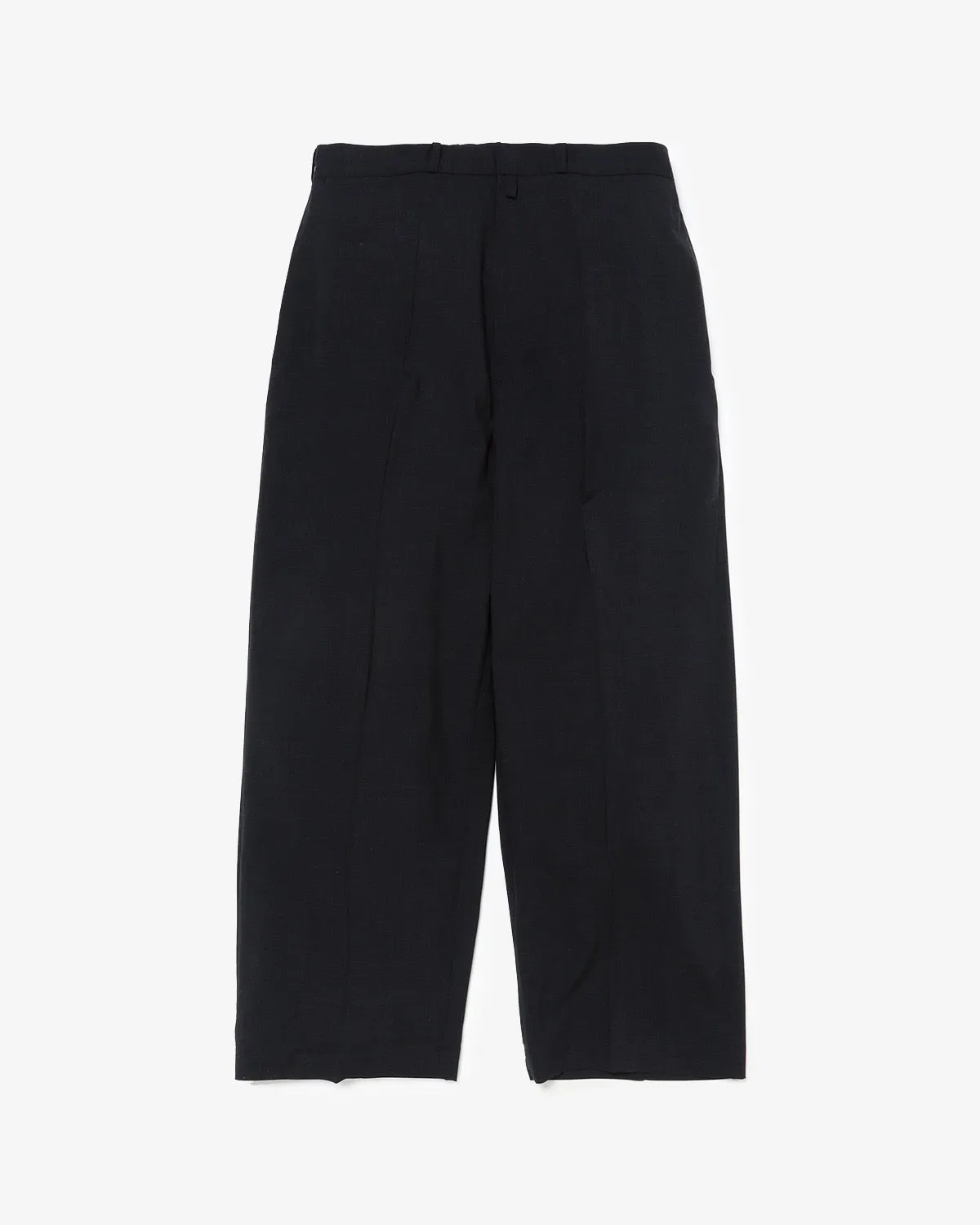 WASHED WOOL VOILE TROUSERS