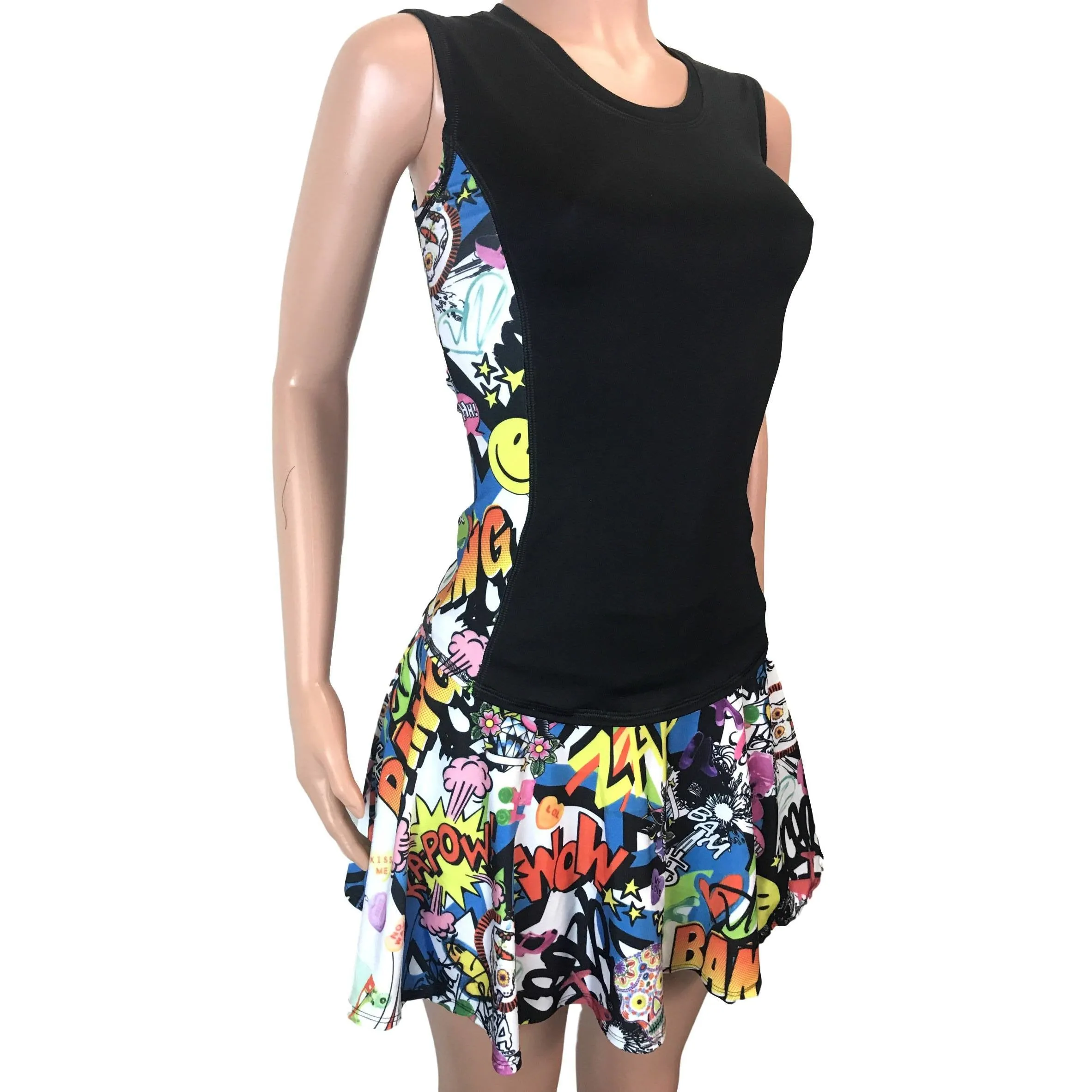 Women's Athletic Outfit- Athletic Oufit, Running Outfit, Golf Apparel, Tennis Outfit Skirt w/ built in compression shorts