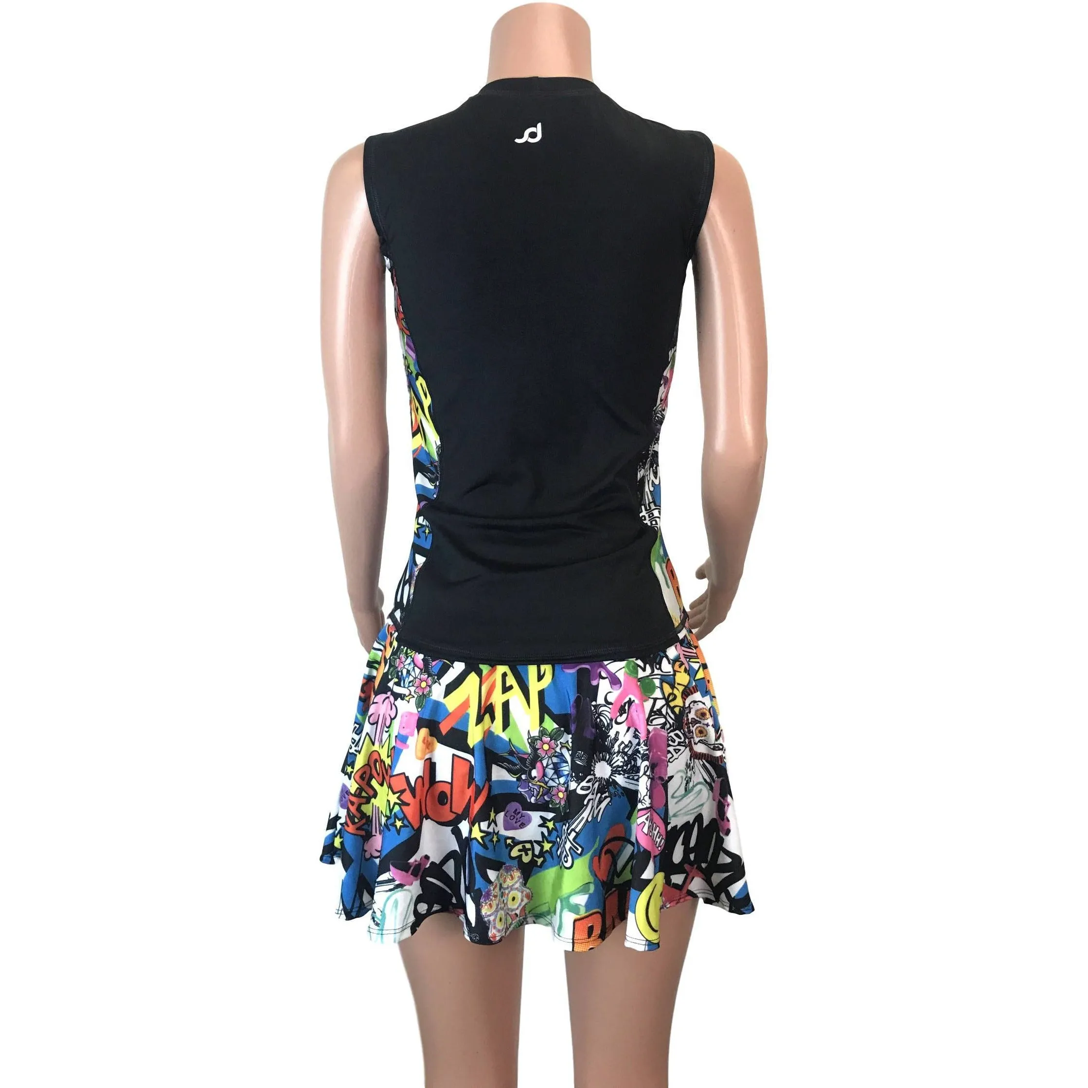 Women's Athletic Outfit- Athletic Oufit, Running Outfit, Golf Apparel, Tennis Outfit Skirt w/ built in compression shorts